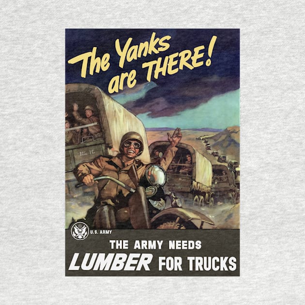 The Yanks Are There - WW2 Propaganda by warishellstore